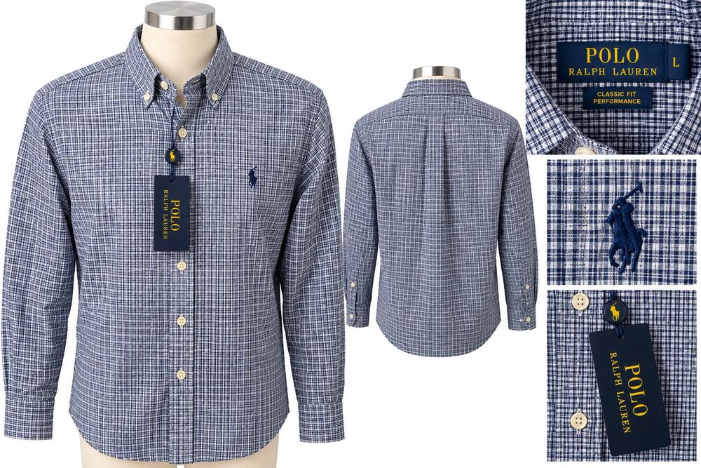 Polo Ralph Lauren Men’s Long-Sleeve Button-Down Shirt – Size L